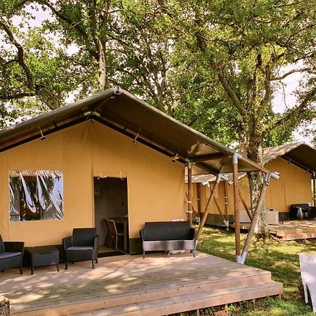 Glamping Les Arbres, Luxe Safaritent met zwembad Cronat Buitenkant foto