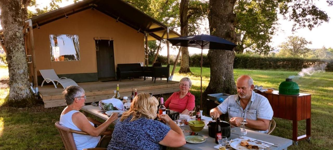 Glamping Les Arbres, Luxe Safaritent met zwembad Cronat Buitenkant foto