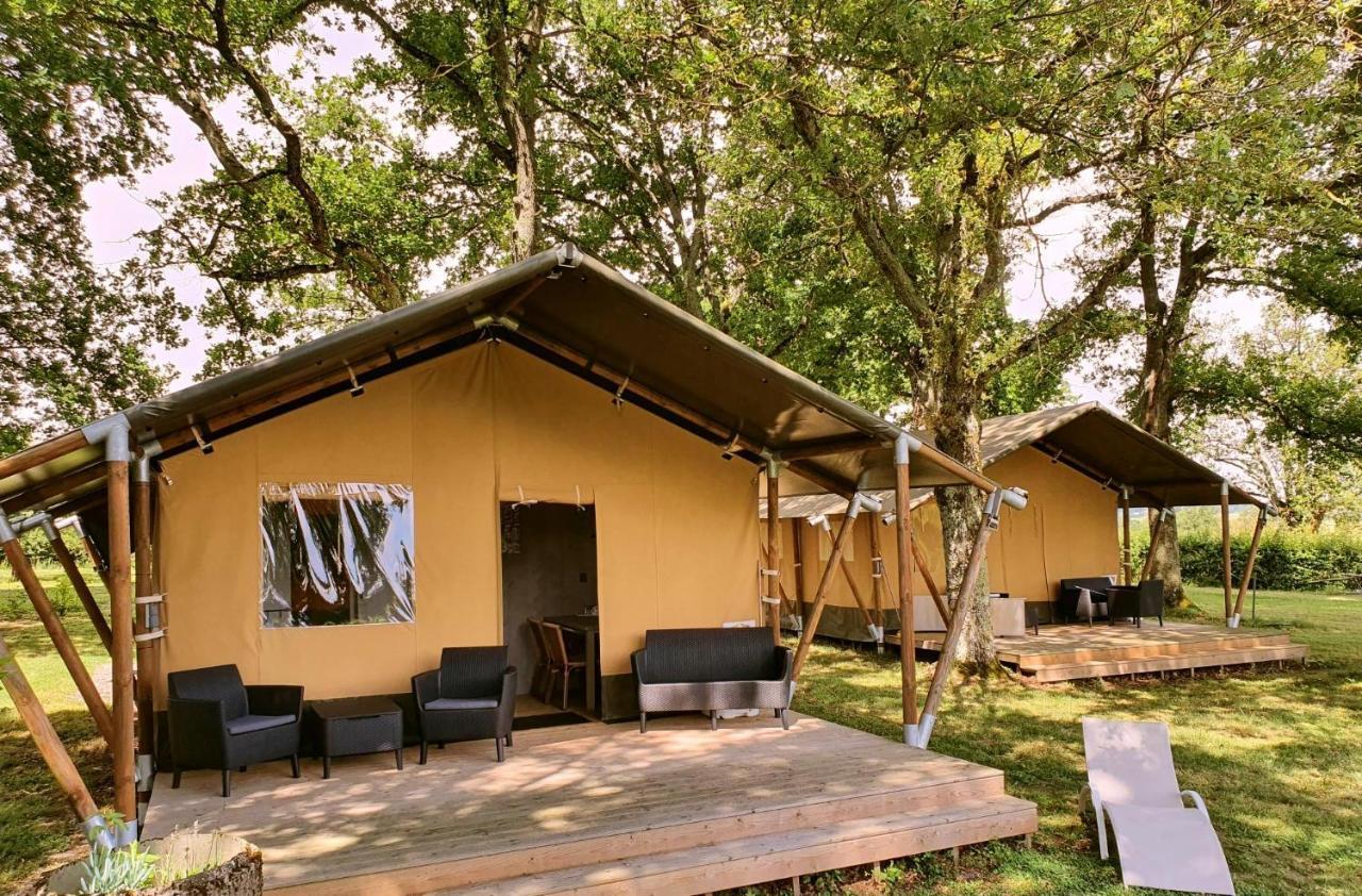 Glamping Les Arbres, Luxe Safaritent met zwembad Cronat Buitenkant foto