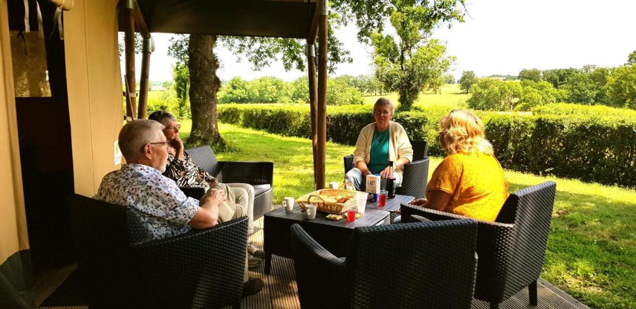 Glamping Les Arbres, Luxe Safaritent met zwembad Cronat Buitenkant foto