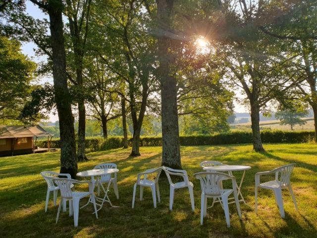 Glamping Les Arbres, Luxe Safaritent met zwembad Cronat Buitenkant foto